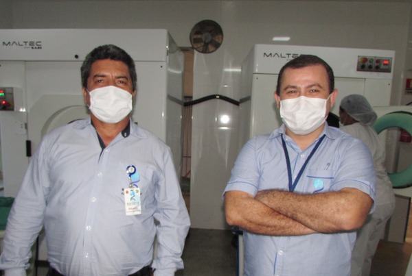 Os técnicos de Segurança do Trabalho Edivaldo de Brito Freitas e Fabio Cardoso realizam um trabalho minucioso de prevenção aos acidentes e incidentes laborais